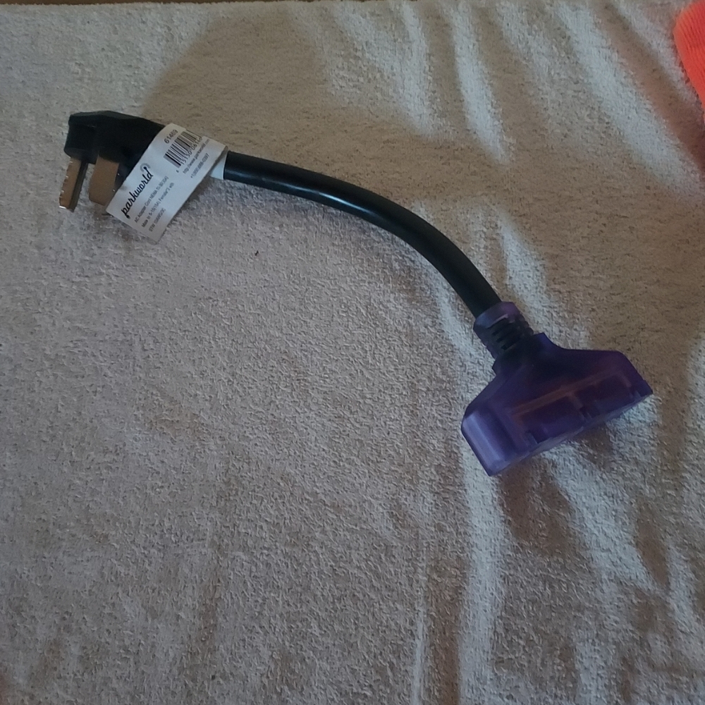 61469 Dryer Adapter Cord, 220V/250V to 110V/125V Power Converter, Dryer 3-Pro...